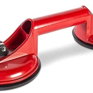 New hand tools Aluminium Double Claw Suction Cup Lifter, Carrying and Moving Sucker Tool, Lifting for Big Glass Marbal Granite Stone Tiles Working Helping Lever Tool Handle (Multi Colour- 1 pc)