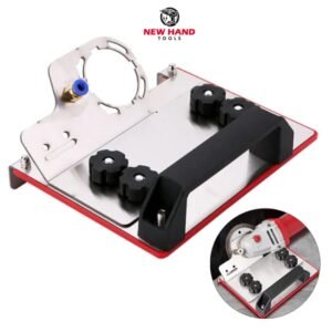 New hand tools 45 Degree Angle Tile Chamfering Tool Angle Grinder Stand for Tile 45° Chamfer Cutting Ceramic Tiles Stone Marble Granite Wood Cutting Aluminum Alloy Grinder Tool Chamfer Tile Cutter Tool