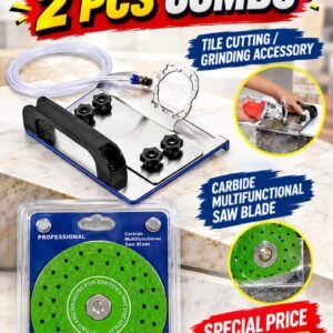 TILE CUTTING GRINDER 45 ANGLE PLATE AND TILES CUTTING BLADE{2 PCS COMBO}